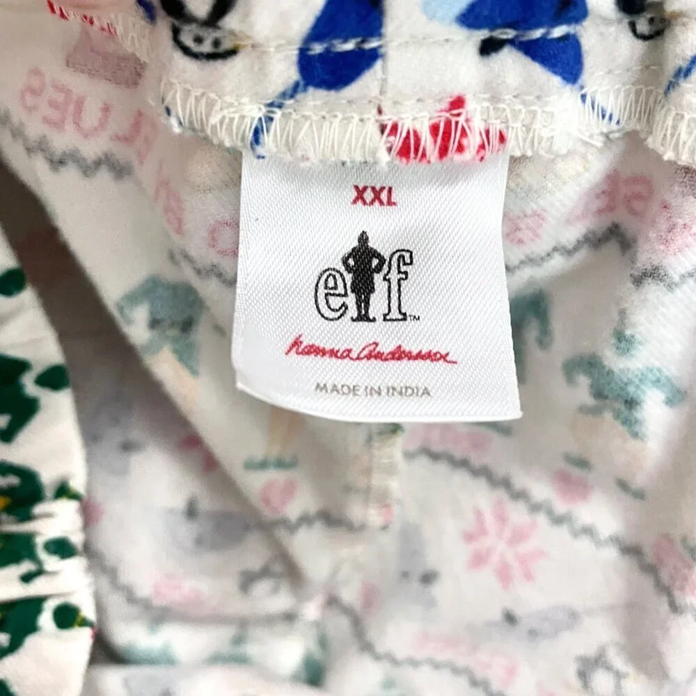 Hanna Andersson Adult Warner Bros Discovery Elf Flannel Pajama Pants XXL